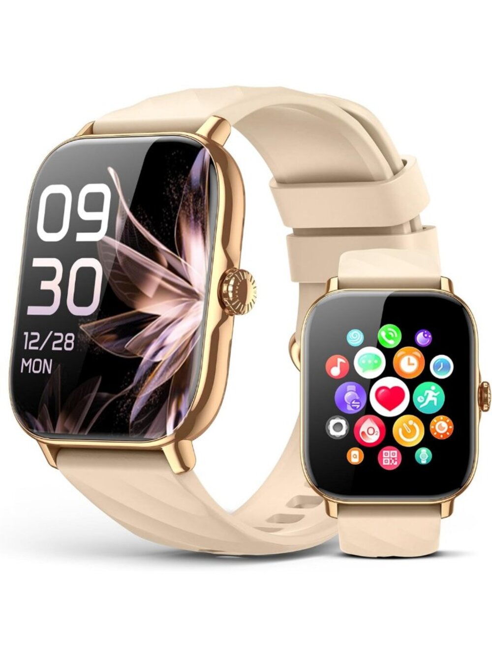 Stylish Waterproof Smartwatch Fitness Tracker for Men & Women - Step Counter